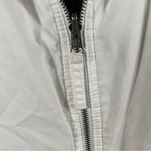 GAP Reversible Faux Fir Vest Women's Size Small Y2K Cream with Brown Fir - Picture 2 of 14